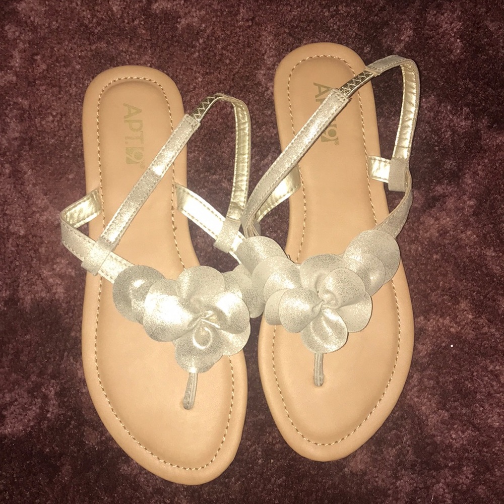 flower petal sandals
